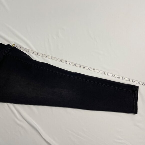 LAUREN RALPH LAUREN JEANS WOMENS 12 HIGH RISE STRAIGHT STRETCH SKINNY BLACK - Picture 12 of 12